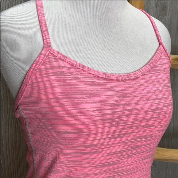 Lululemon Power Y Tank Pink Heather Stripe - Picture 4 of 5